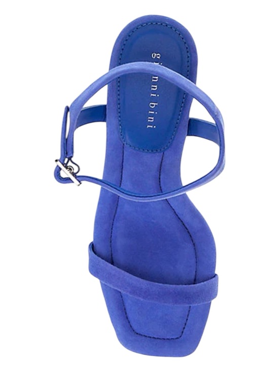 Gianni Bini Shoes - NWOB Gianni Bini Blakye Cobalt Blue Suede Ankle Strap Heels Size 8